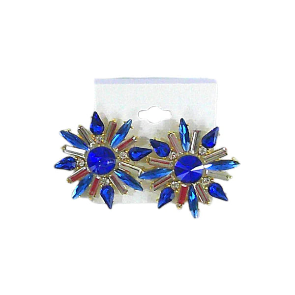 Multi Crystal Bridal Earring ER4312-3 (12PC)