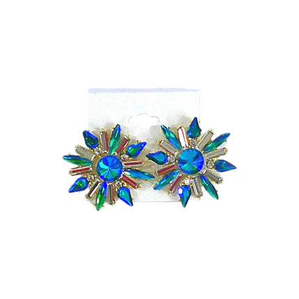 Multi Crystal Bridal Earring ER4312-3 (12PC)