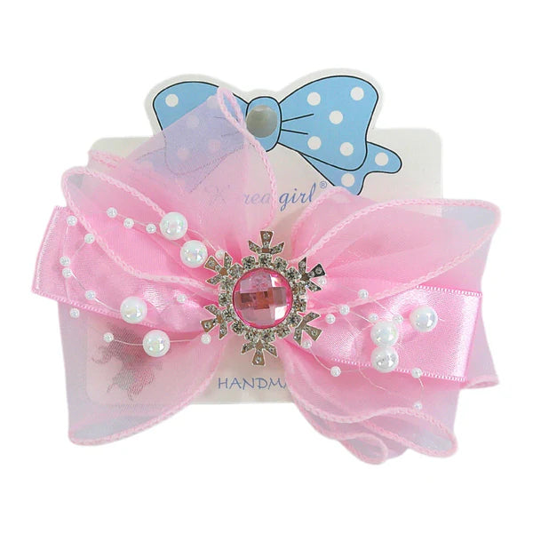 Kids Bow Snowflake Hair Deco Clip HLC4315-10 (12PC)
