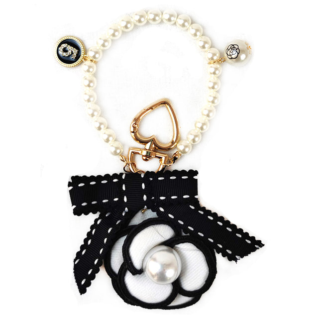 Pearl Flower Charm Key Chain KC31012-3 (12PC)