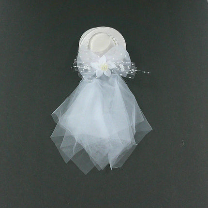 Kids Hat Mesh Hair Deco Clip Brooch  KV616 (12PC)