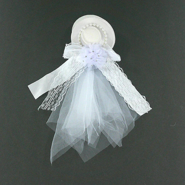 Kids Hat Mesh Hair Deco Clip Brooch  KV616 (12PC)