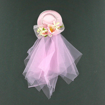 Kids Hat Mesh Hair Deco Clip Brooch  KV616 (12PC)