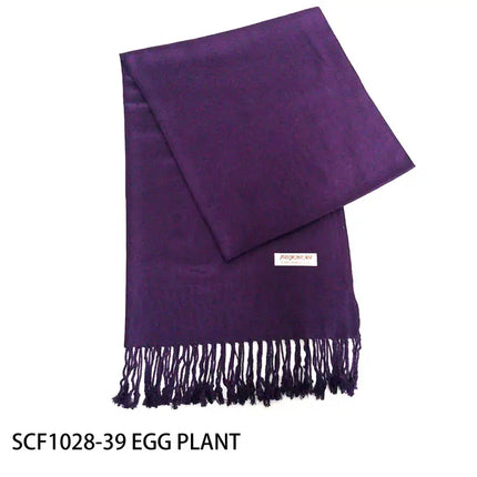 Plain Pashmina PP1028B (12PC)