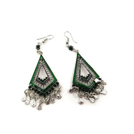 Color Stone Rhombus Earring ER904-24 (12PC)