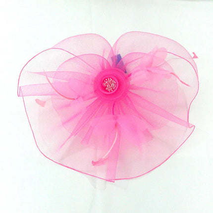 KENTUCKY DERBY & TEA PARTY FLOWER FEATHER HAT FF912 (1PC)