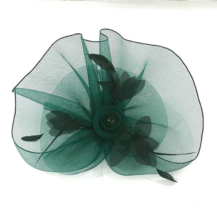 KENTUCKY DERBY & TEA PARTY FLOWER FEATHER HAT FF912 (1PC)