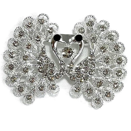 RHINESTONE SWAN BROOCH BC0427-1 (12PC)