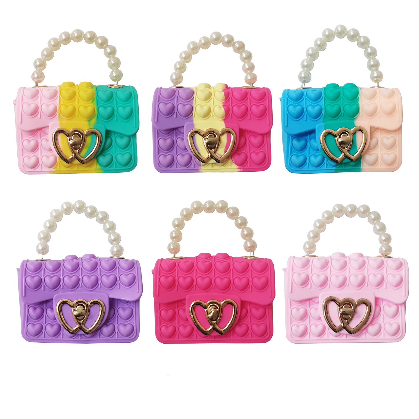 KIDS HEART QUILTED MINI PURSE 3113-56 (12PC)