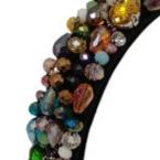 Multi Color Stone Headband HB224-32 (12PC)