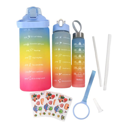 Motivational Fitness Sports Water Bottle 3 Sets CP3630-8 (12SET)