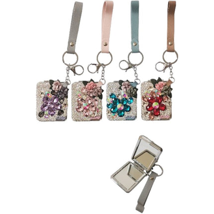 Crystal Decor Mirror Key Chain  KC2505-75 (12PC)