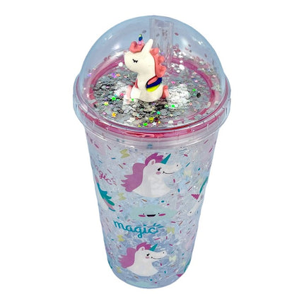 KIDS UNICORN SPARKLE LID N STRAW TUMBLER SS3320-37 (12PC)