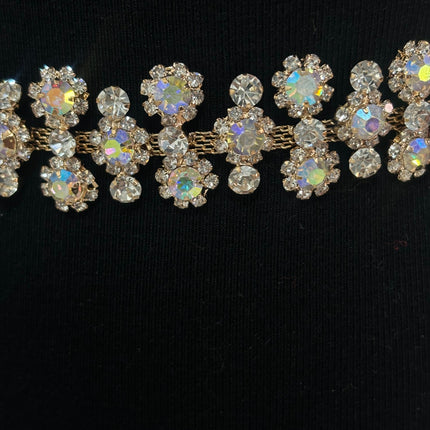 RHINESTONE FLOWER WEDDING BELT BT6018 (3PC)