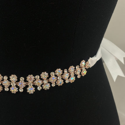 RHINESTONE FLOWER WEDDING BELT BT6018 (3PC)
