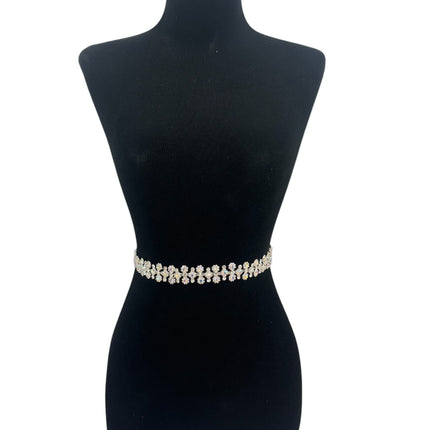 RHINESTONE FLOWER WEDDING BELT BT6018 (3PC)