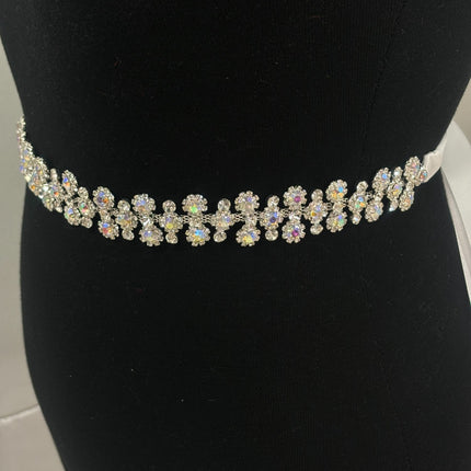 RHINESTONE FLOWER WEDDING BELT BT6018 (3PC)