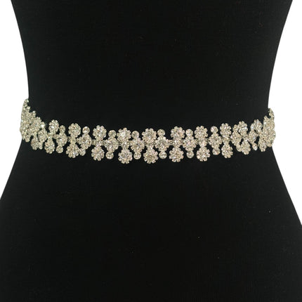 RHINESTONE FLOWER WEDDING BELT BT6018 (3PC)