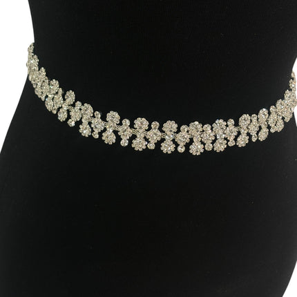 RHINESTONE FLOWER WEDDING BELT BT6018 (3PC)