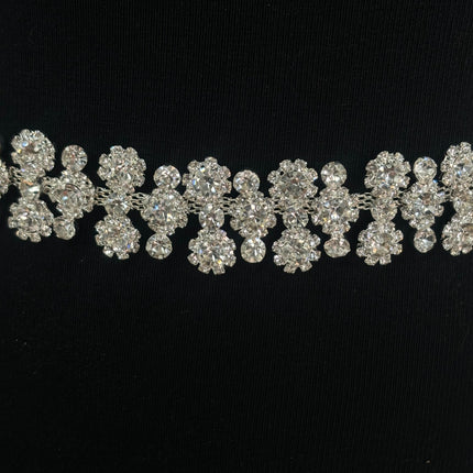 RHINESTONE FLOWER WEDDING BELT BT6018 (3PC)