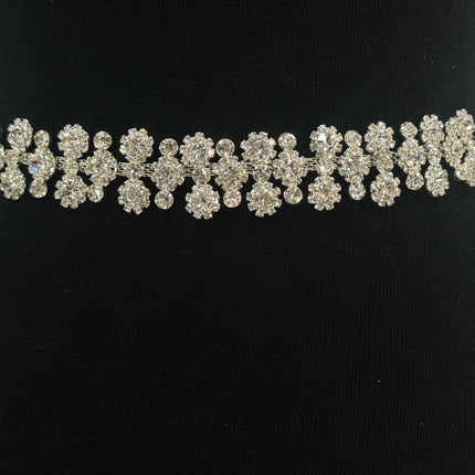 RHINESTONE FLOWER WEDDING BELT BT6018 (3PC)