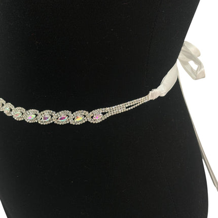RHINESTONE OVAL WEDDING BELT BT704 (3PC)