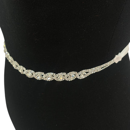 RHINESTONE OVAL WEDDING BELT BT704 (3PC)
