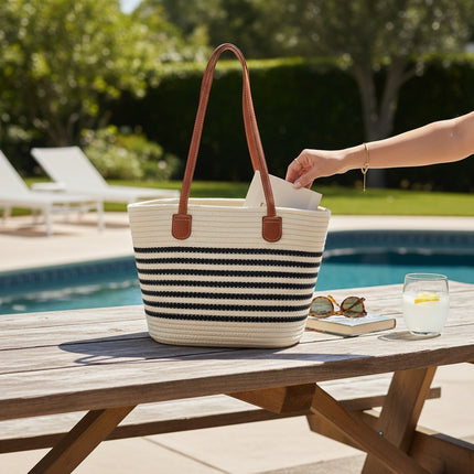 Rattan Beach Shoulder Bag BG4225-3 (1PC)