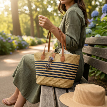 Rattan Beach Shoulder Bag BG4225-3 (1PC)