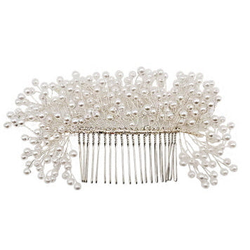 Pearl Decor Tiara Hair Comb CO111-49 (1PC)