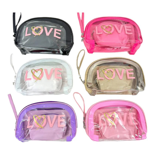 CLEAR LOVE POUCH SET 4226-11 (12SET)