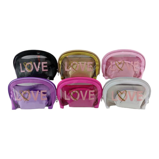 CLEAR LOVE POUCH SET 4226-11 (12SET)