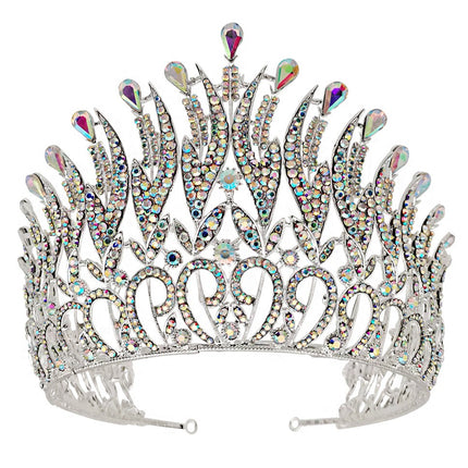 Crystal Tiara Crown CR1116-30 (1PC)