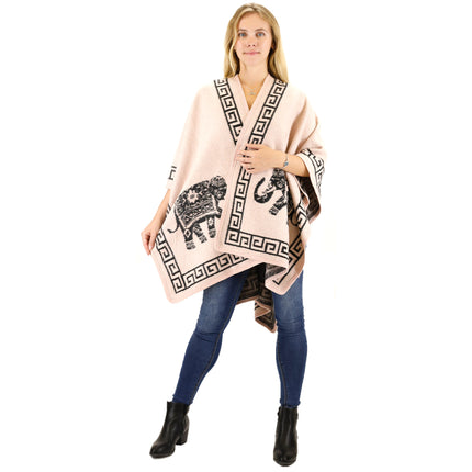 Elephant Pattern Shawl P3809 (6PC)