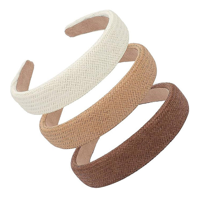 Boho Straw Woven Headband HB1207-15 (12PC)