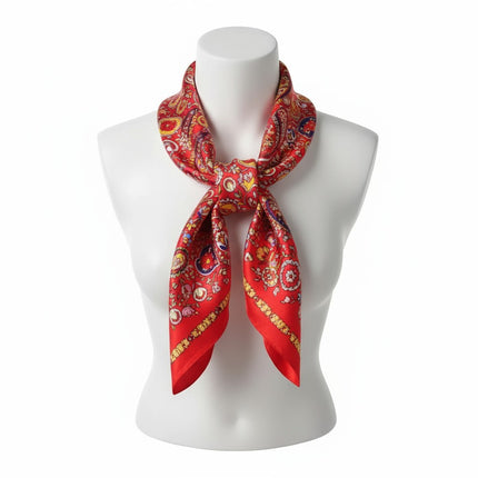 Satin Scarf Paisley Pattern  ST5805-7 (12PC)
