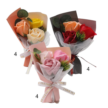 Mix Rose Short Stem Artificial Flower Bouquet FA005 (12PC)