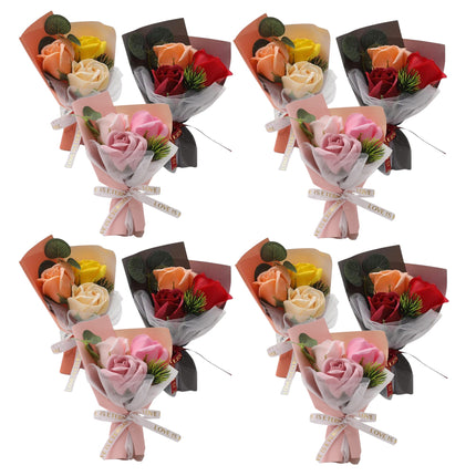 Mix Rose Short Stem Artificial Flower Bouquet FA005 (12PC)