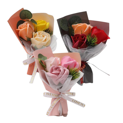 Mix Rose Short Stem Artificial Flower Bouquet FA005 (12PC)