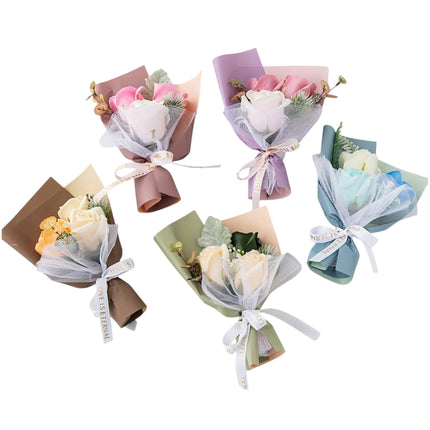 Mix Rose Short Stem Artificial Flower Bouquet FA006 (12PC)