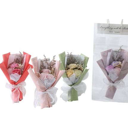 Mix Rose Short Stem Artificial Flower Bouquet FA010 (12PC)