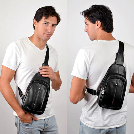LEATHER CROSSBODY SLING BAG FBG1824 (1PC)