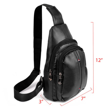LEATHER CROSSBODY SLING BAG FBG1824 (1PC)