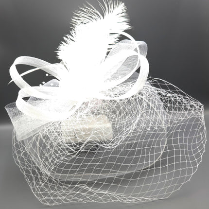 Fascinator Kentucky Derby & Tea Party Flower Feather Hat FF816(3PC)
