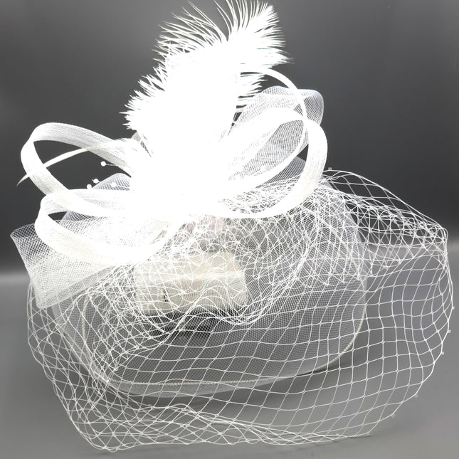 Fascinator Kentucky Derby & Tea Party Flower Feather Hat FF816(3PC)