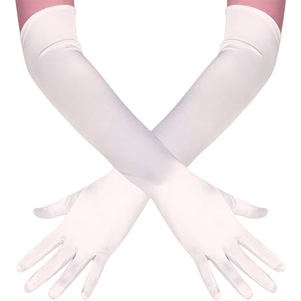 Satin 18 Inch Long Gloves FG528-12BL (12PC)