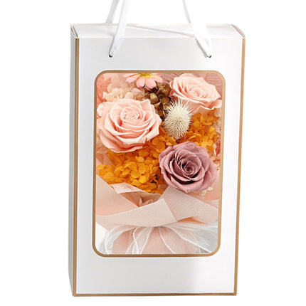 Mix Rose Peach Artificial Flower Bouquet FN034 (1PC)