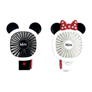 CUTE EAR N RIBBON PORTABLE LED LIGHT MINI FAN 0525-1 (12PC)