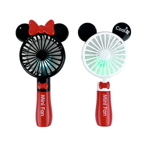 CUTE EAR N RIBBON PORTABLE LED LIGHT MINI FAN 0525-2A (12PC)