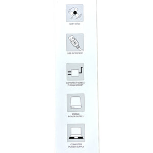 CUTE EAR N RIBBON PORTABLE LED LIGHT MINI FAN 0525-2A (12PC)